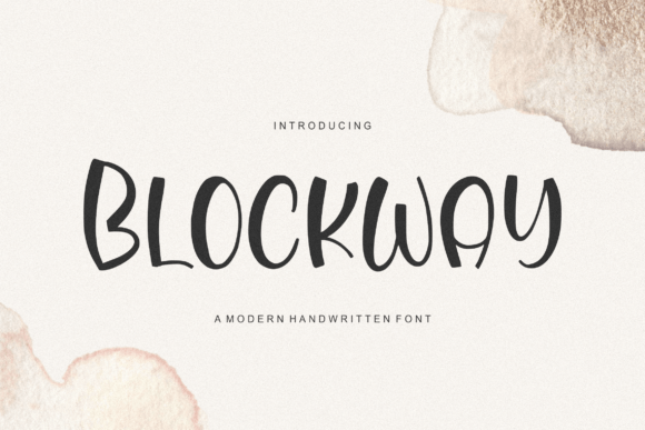 Blockway — The Handwritten Font That Brightens Every Design