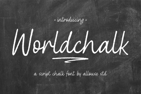 Worldchalk: A Handwritten Script Font for Creative Work
